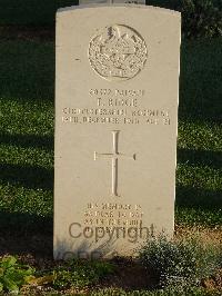 Salonika (Lembet Road) Military Cemetery - Ridge, Thomas